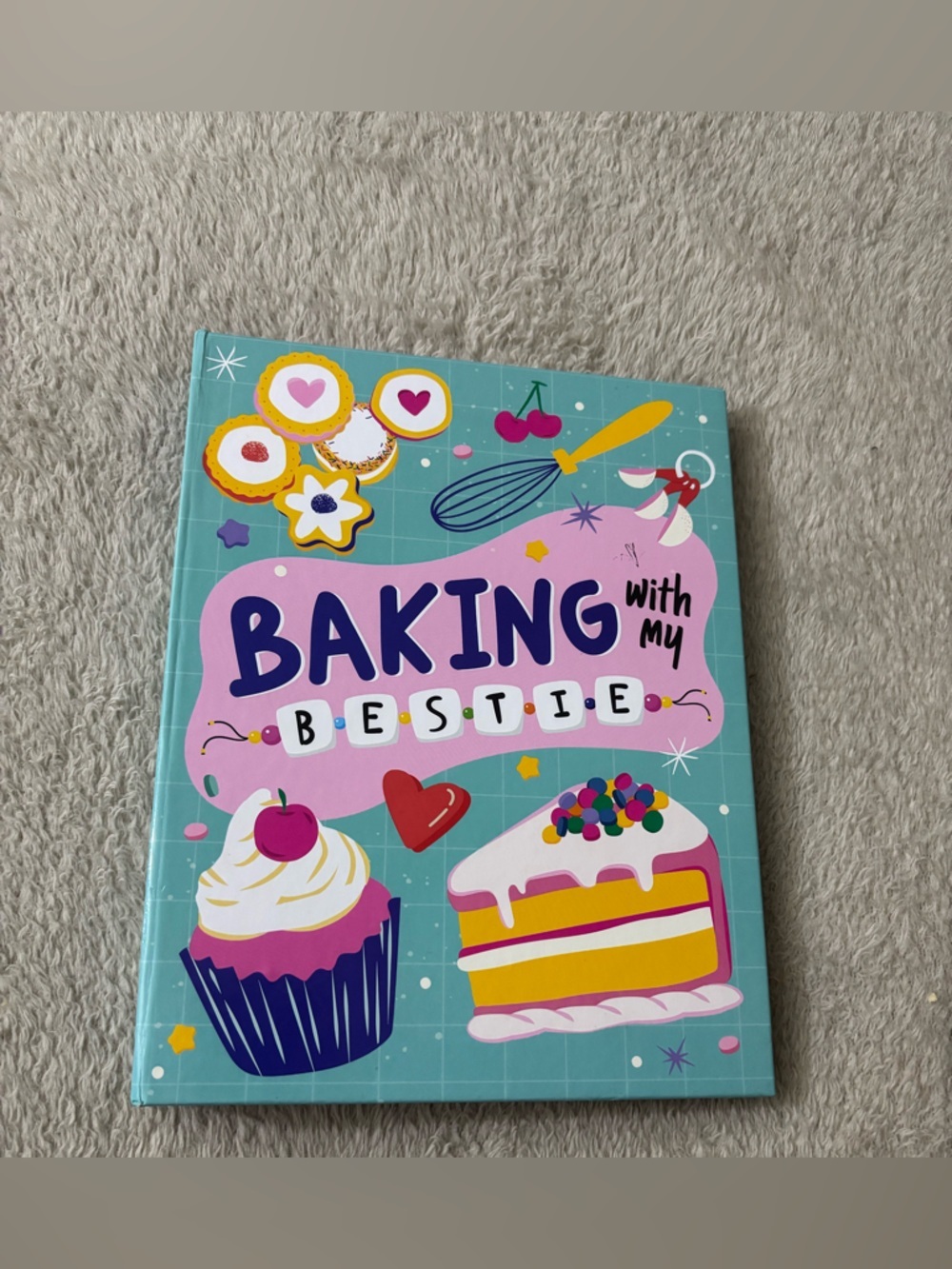 Baking with My Bestie Decorative Recipe/Notebook - Pink & Teal